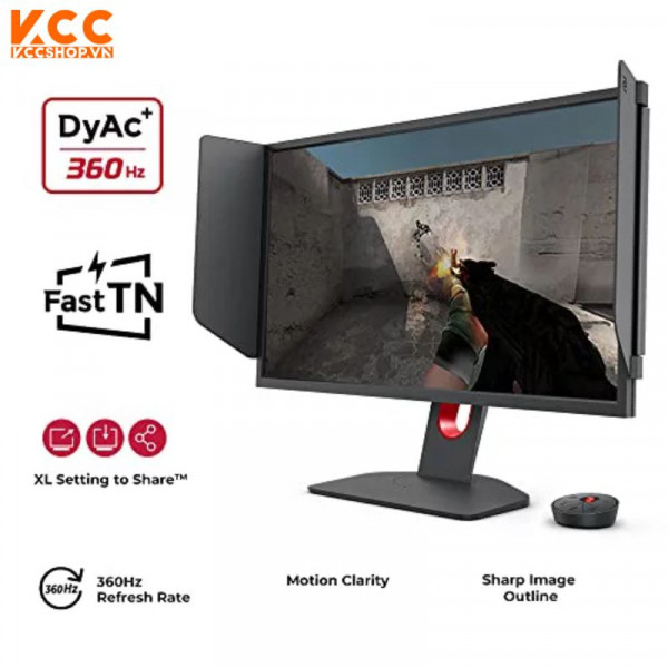 Màn hình BenQ gaming Esports ZOWIE TN 360Hz DyAc⁺™ 24.5 Inch 0.1ms - XL2566K