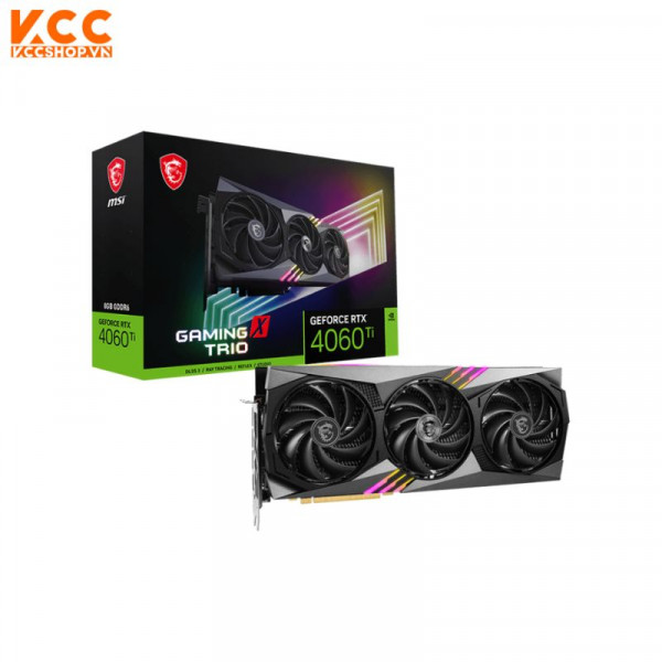 VGA MSI GeForce RTX 4060 Ti GAMING X TRIO 8GB