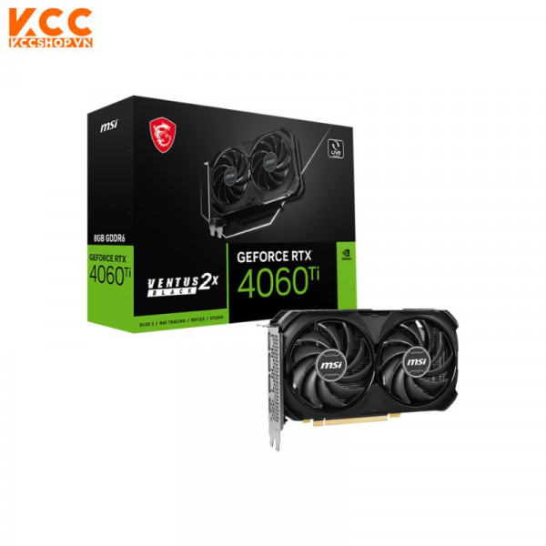 VGA MSI GeForce RTX 4060 Ti VENTUS 2X BLACK 8G