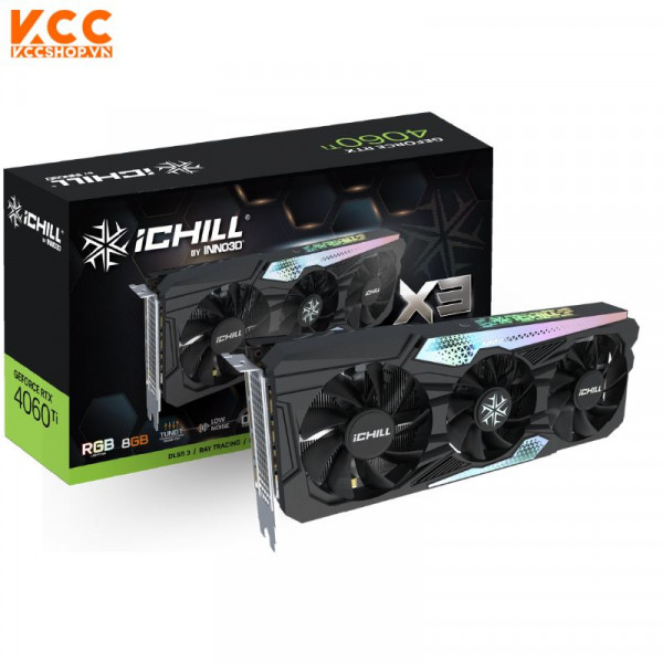 VGA INNO3D GEFORCE RTX 4060 Ti 8GB ICHILL X3