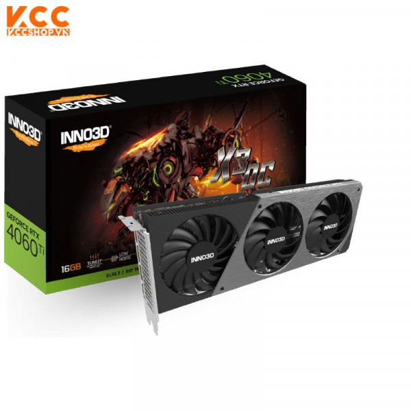 VGA INNO3D GEFORCE RTX 4060 Ti 16GB X3 OC
