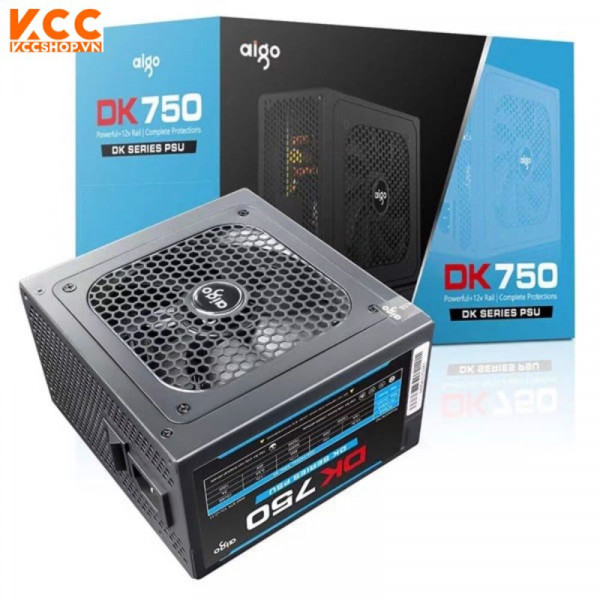 NGUỒN AIGO DK750 - 750W ( MÀU ĐEN) 