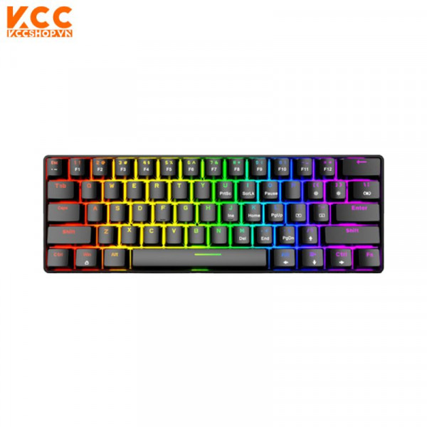 BÀN PHÍM CƠ EDRA EK361W V3 RGB ĐEN BLUE SWITCH (USB/BLUETOOTH/2.4G)