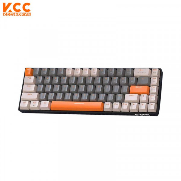 BÀN PHÍM CƠ GAMING KHÔNG DÂY EDRA EK368L BETA RED SWITCH (BLUETOOTH/2.4G)