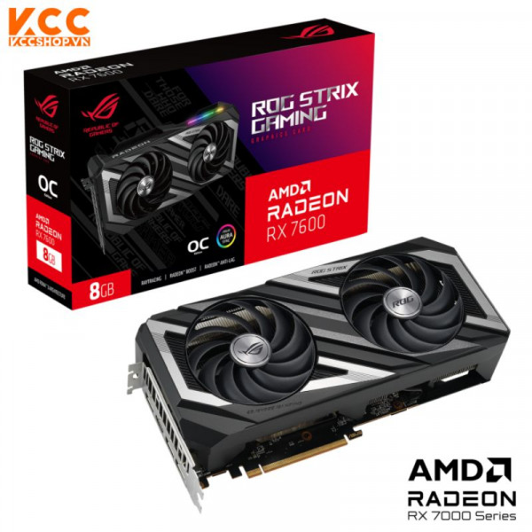 VGA ASUS ROG Strix Radeon RX 7600 OC Edition 8GB GDDR6