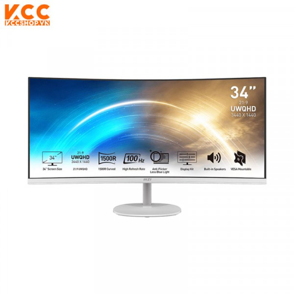 MÀN HÌNH MSI PRO MP341CQW (34 INCH/UWQHD/VA/100HZ/1MS/LOA/CONG)