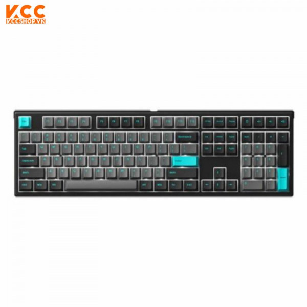 Bàn phím AKKO MonsGeek MG108 Black & Cyan (AKKO CS switch - Wine Red)