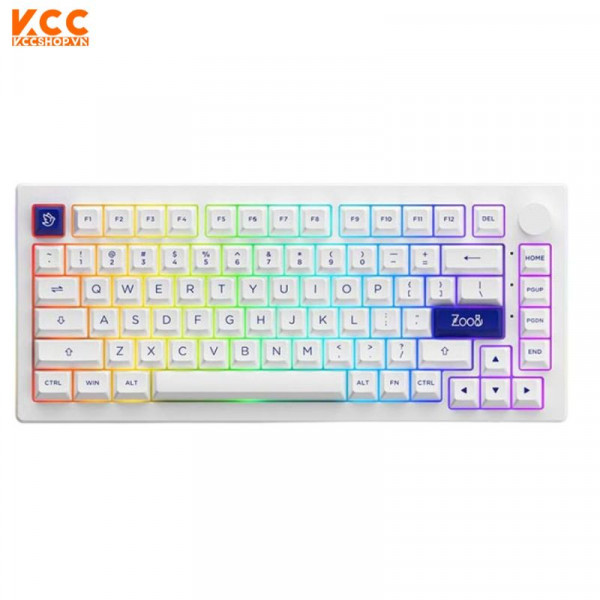 Bàn phím Cơ AKKO 5075B Plus Blue on White (Akko switch v3 - Cream Blue)