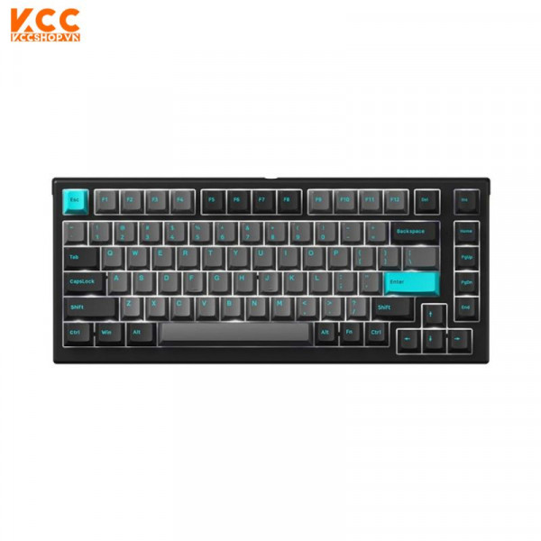 Bàn phím Cơ AKKO MonsGeek MG75 Black & Cyan (AKKO switch v3 - Cream Blue)