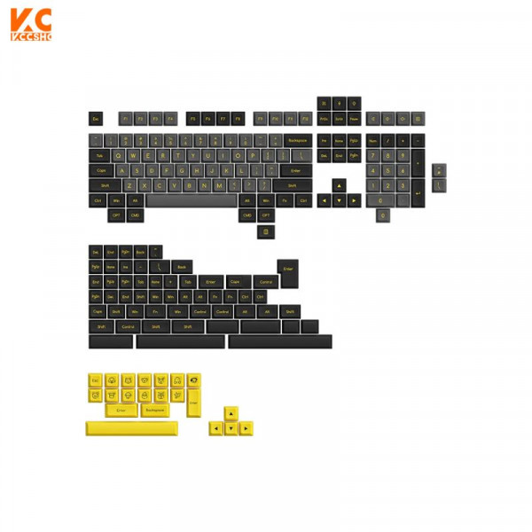 Nút bàn phím AKKO Keycap Set - Black & Gold (SAL Profile)