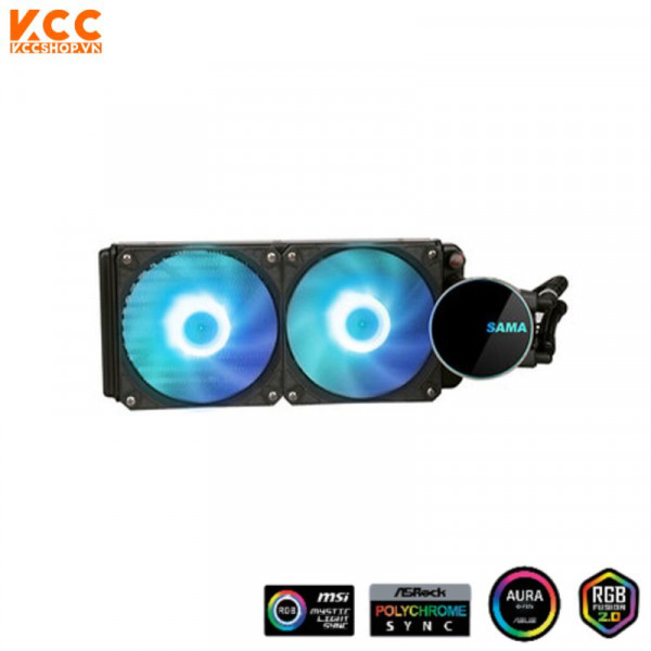 Tản nhiệt nước CPU Sama MW240D (Đen)