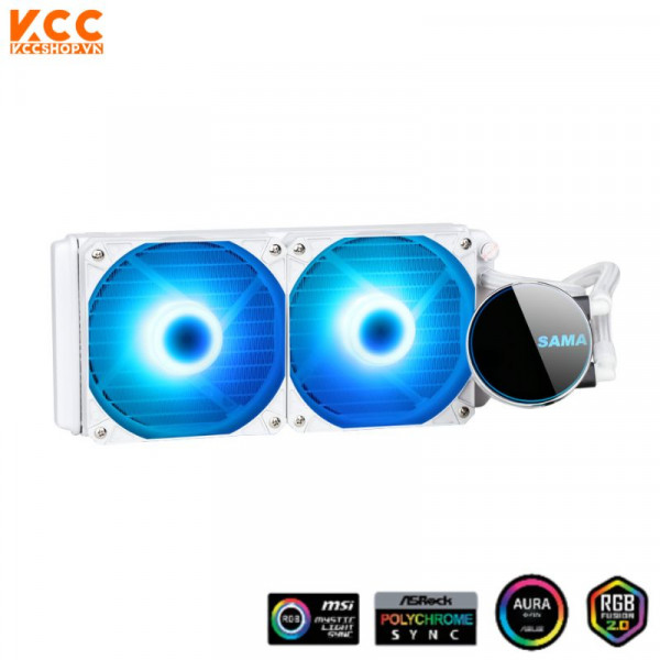 Tản nhiệt nước CPU Sama MW240DW (Trắng)