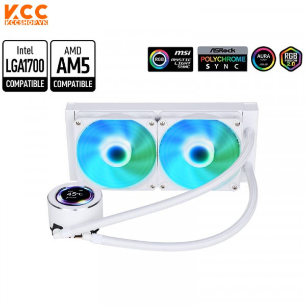 Tản nhiệt nước CPU Sama SM240 LDW (White) 