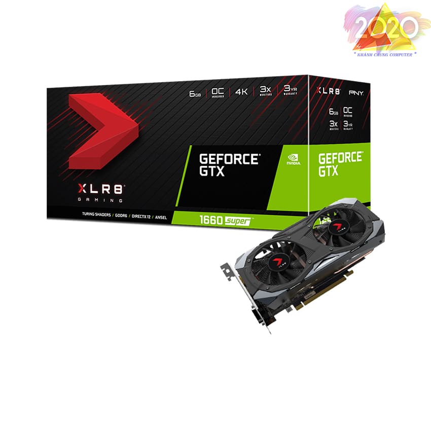 Card màn hình PNY GTX 1660 Super 6GB XLR8 GAMING