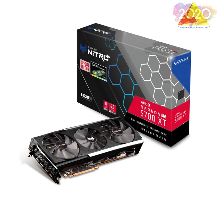 Card màn hình SAPPHIRE NITRO+ RX 5700 XT SE (8GB GDDR6, 256-bit, HDMI+DP, 2×8-pin)