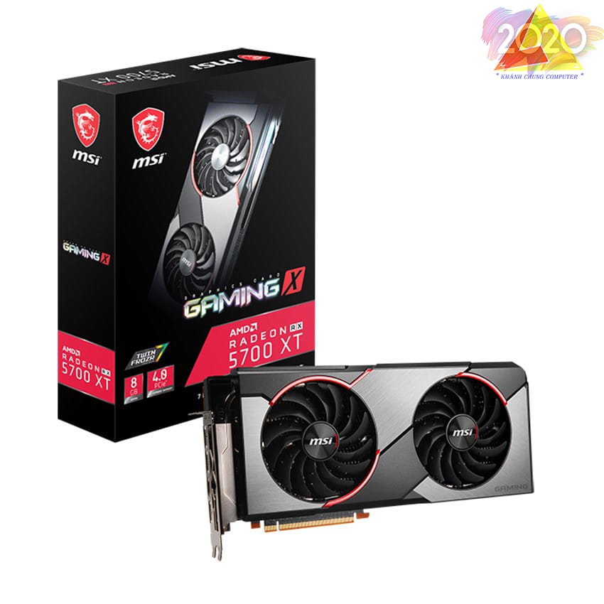 Card màn hình MSI Radeon RX 5700 XT GAMING X (8GB GDDR6, 256-bit, HDMI+DP, 2×8-pin)