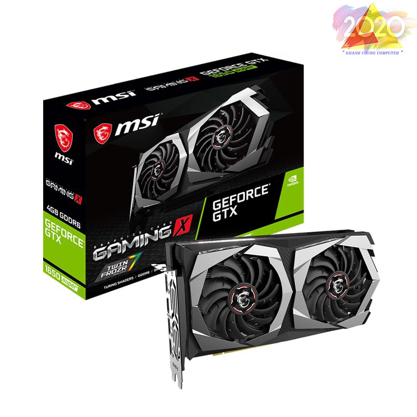 Card màn hình MSI GTX 1650 Super GAMING X (4GB GDDR6, 128-bit, HDMI+DP, 1×6-pin)