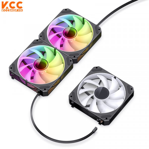 FAN CASE TẢN NHIỆT JONSBO ZG-120B BLACK (3IN1/ GHÉP NỐI KHÔNG DÂY)