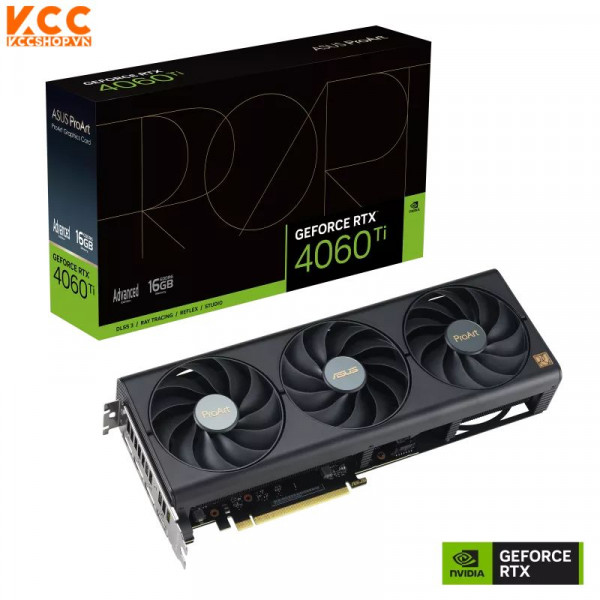 VGA ASUS ProArt GeForce RTX 4060 Ti Advanced edition 16GB GDDR6