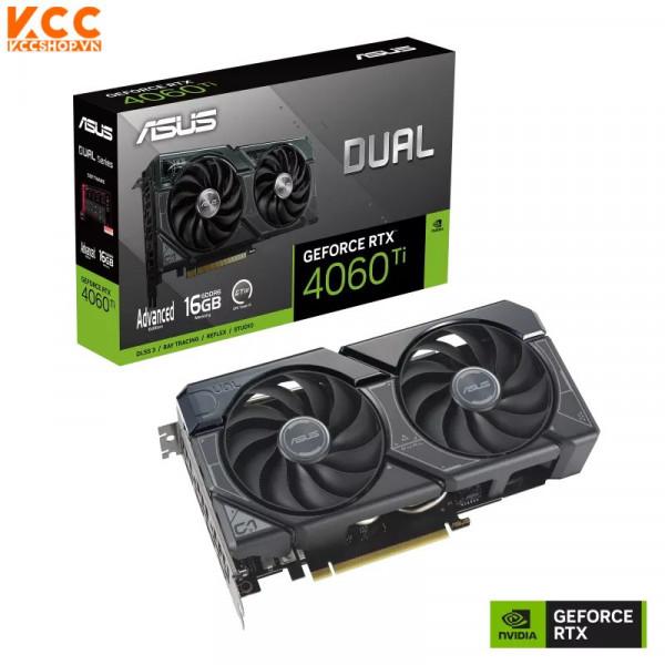 VGA ASUS DUAL-RTX4060TI-A16G (16GB GDDR6)