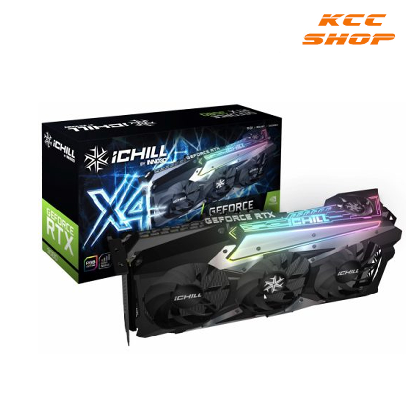 Card màn hình Inno3D RTX 3080 ICHILL X4 10GB (10GB GDD6X, 320-bit, HDMI +DP, 2×8-pin)