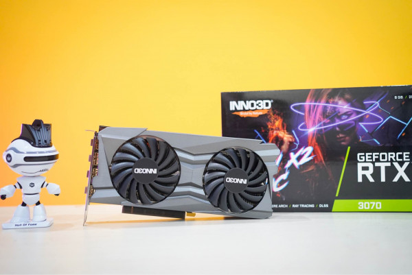 VGA Inno3D RTX 3070 TWIN X2 OC (8GB GDDR6, 256-bit, HDMI+DP, 2×8-pin)