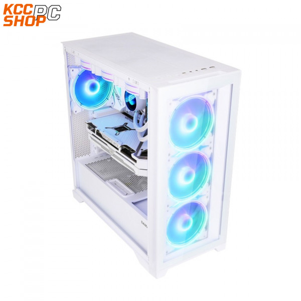 Vỏ Case SAMA 4502 White (ATX - 3 Fan ARGB)