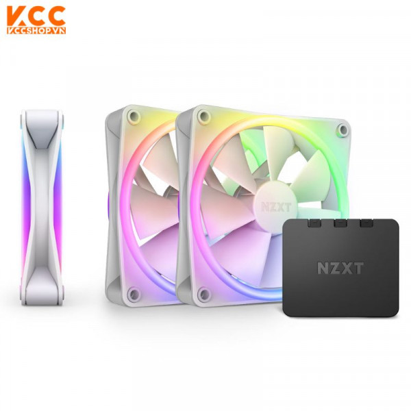 Fan Case NZXT F120 RGB DUO Triple Pack - White (RF-D12TF-W1)