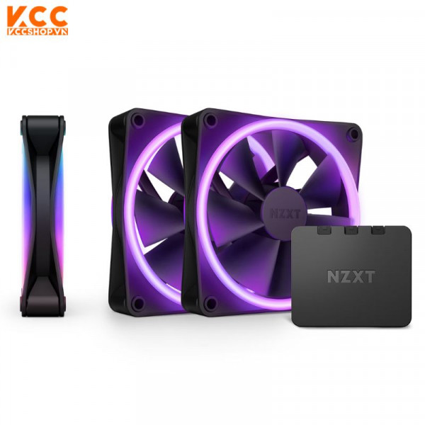 Fan Case NZXT F120 RGB DUO Triple Pack - Black (RF-D12TF-B1) 