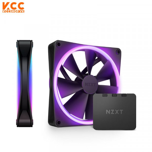 Fan Case NZXT F140 RGB DUO Twin Pack - Black (RF-D14DF-B1)