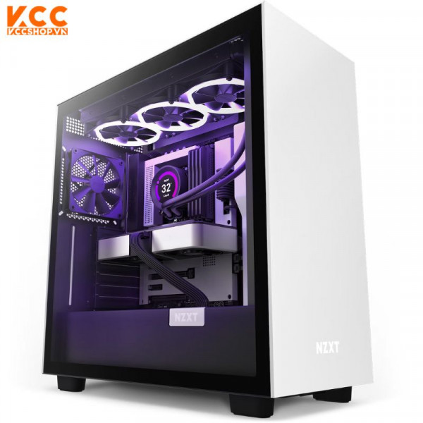 Vỏ case NZXT H7 White/ Black (CM-H71BG-01) (Mid Tower / Màu Trắng/ Đen)