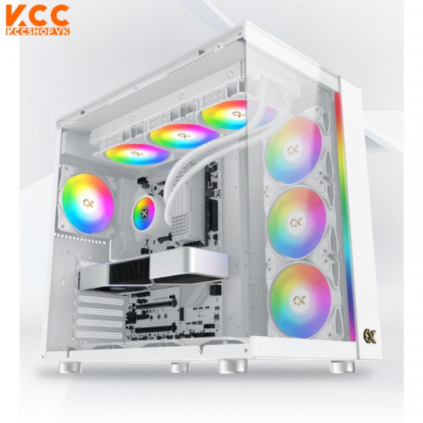 Vỏ Case XIGMATEK AQUA ULTRA ARTIC (EN40801) - PREMIUM GAMING E-ATX, ARGB STRIP
