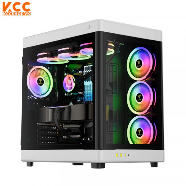 Vỏ Case Gamdias NESO P1 BW (Full Tower/ Màu Trắng - Đen)