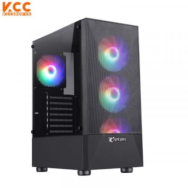 Case Jetek Squid Game - R3 Black (Màu Đen/ Kèm 3 Fan RGB)