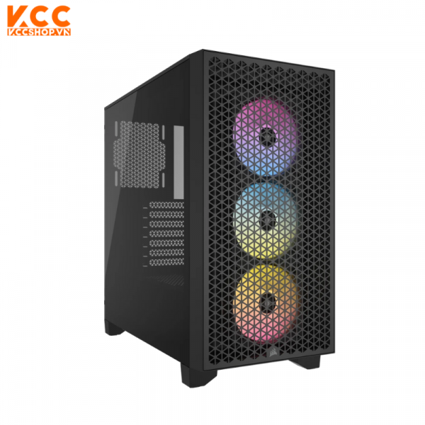 Case Corsair 3000D RGB AIRFLOW Mid-Tower PC Case - Black ( CC-9011255-WW )