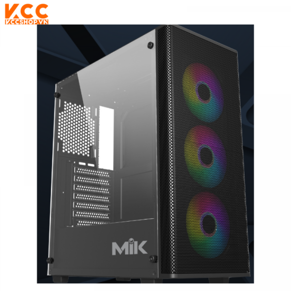 CASE MIK AION BLACK 3FA ( Màu đen / 3 Fan)