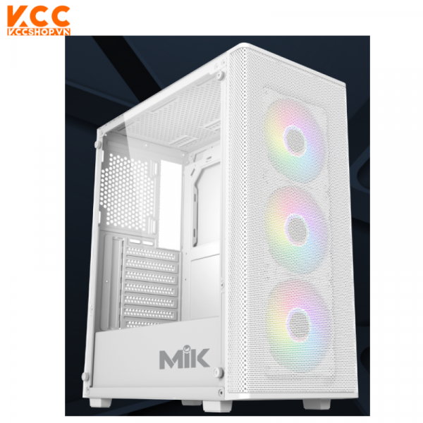 CASE MIK AION WHITE 3FA ( Màu trắng / 3 Fan)