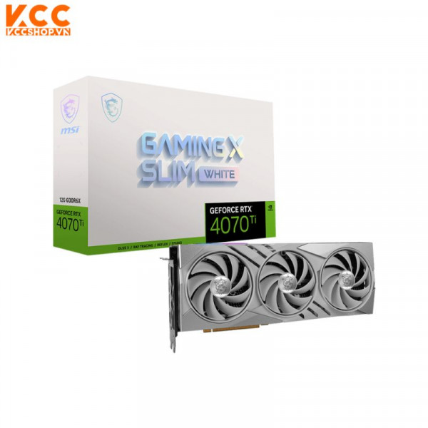 VGA MSI GeForce RTX 4070 Ti GAMING X SLIM WHITE 12G