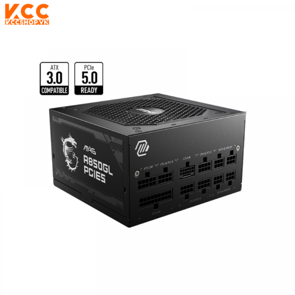 Nguồn máy tính MSI MAG A750GL - 750W ( ATX 3.0, PCIe 5.0, Full Modullar, Màu đen)