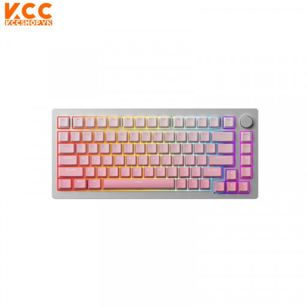 Bàn phím AKKO MonsGeek M1 QMK Silver (Full Nhôm – QMK / VIA – RGB – Hotswap)