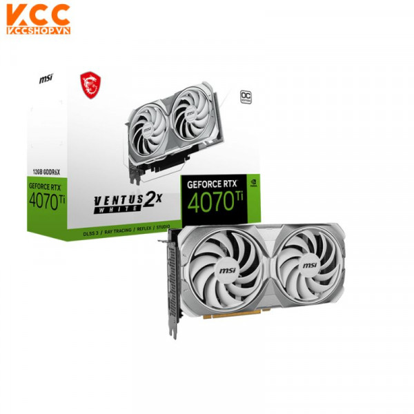 VGA MSI GeForce RTX 4070 Ti VENTUS 2X WHITE 12G OC