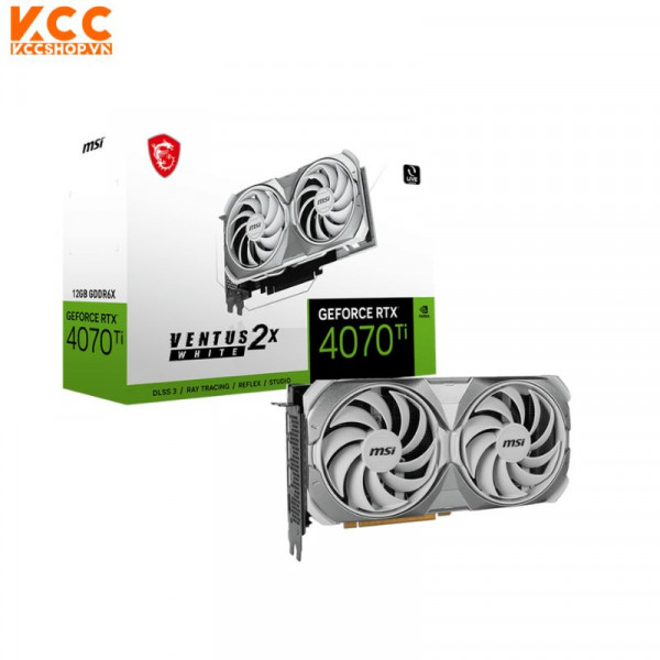 VGA MSI GeForce RTX 4070 Ti VENTUS 2X WHITE 12G