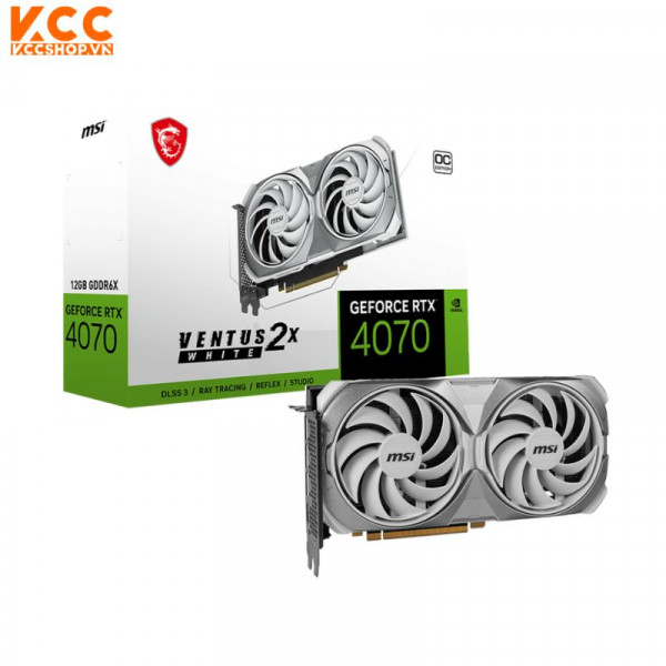 VGA MSI GeForce RTX 4070 VENTUS 2X WHITE 12G OC