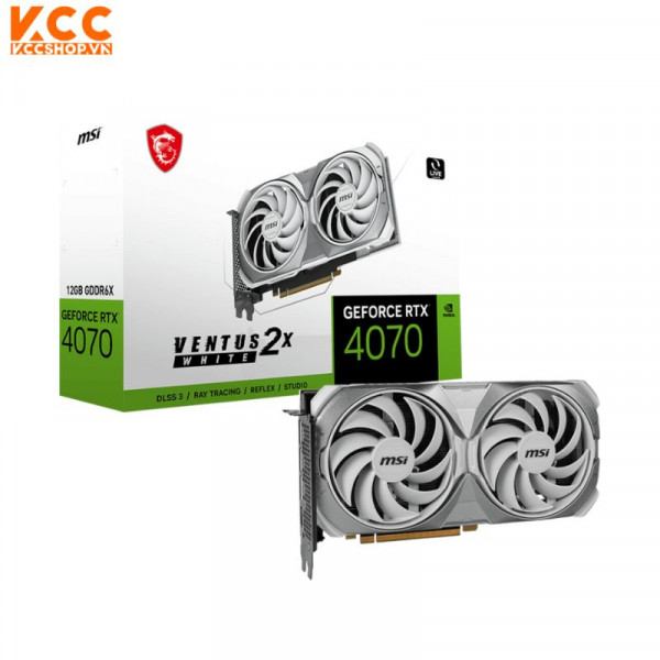 VGA MSI GeForce RTX 4070 VENTUS 2X WHITE 12G