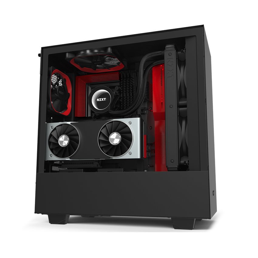 Vỏ Case NZXT H510 Đen/đỏ
