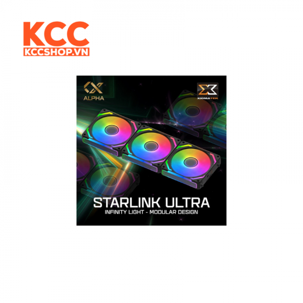 FAN CASE TẢN NHIỆT XIGMATEK STARLINK ULTRA - ARGB (MÀU ĐEN/HỘP 3 FAN/GHÉP NỐI KHÔNG DÂY)