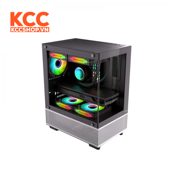 VỎ CASE MIK AETHER BLACK (MATX/MID TOWER/MÀU ĐEN)