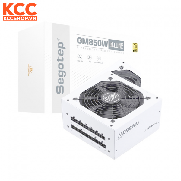 NGUỒN SEGOTEP GM850W WHITE 850W 80 PLUS GOLD (FULL MODULAR-ATX3.0+PCIE 5.0)
