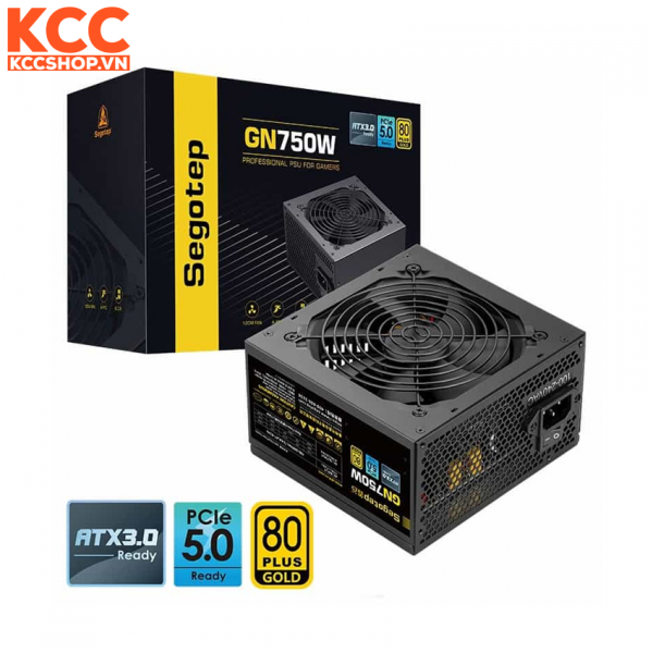 NGUỒN SEGOTEP GN750W 750W 80 PLUS GOLD (ATX3.0+PCIE 5.0-NON MODULAR)