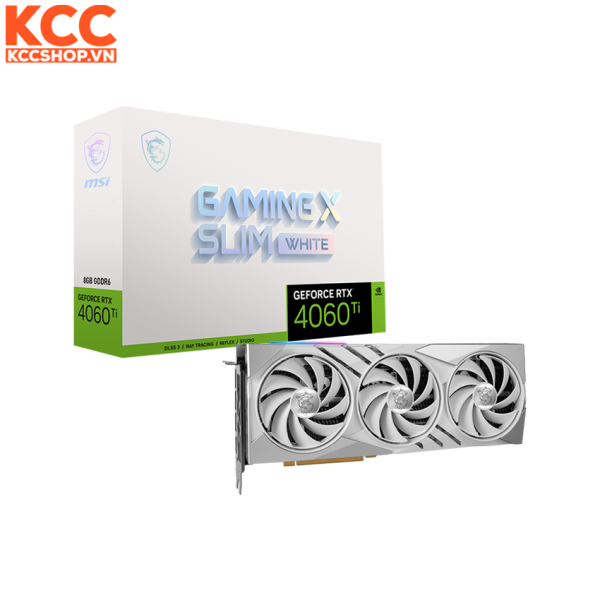 VGA MSI Geforce RTX 4060Ti GAMING X SLIM WHITE 8G